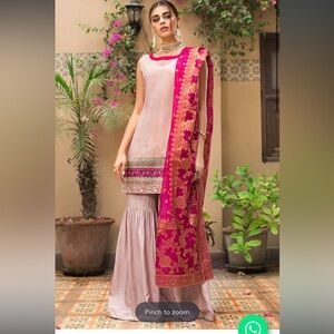 Zainab Chottani Mellow Rose Gharara Pakistani Indian